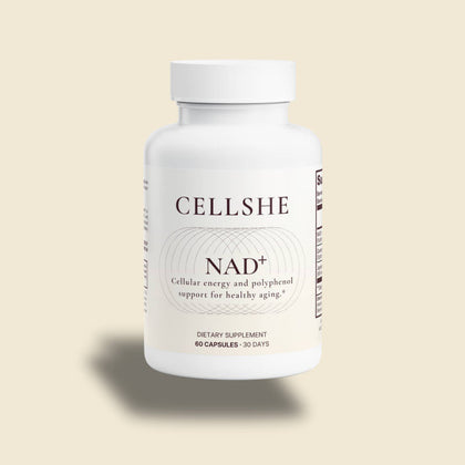 CELLSHE NAD+ supplement bottle