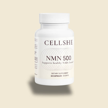 CELLSHE NMN 500 supplement bottle
